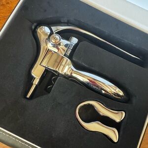 Neiman Marcus Chrome Wine Opener Set